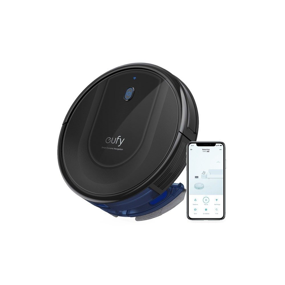 مكنسة هايبرد من يوفي G10، بقوة شفط 2000pa، تمسح وتكنس 2 في 1، للأرضيات الصلبة فقط - أسود